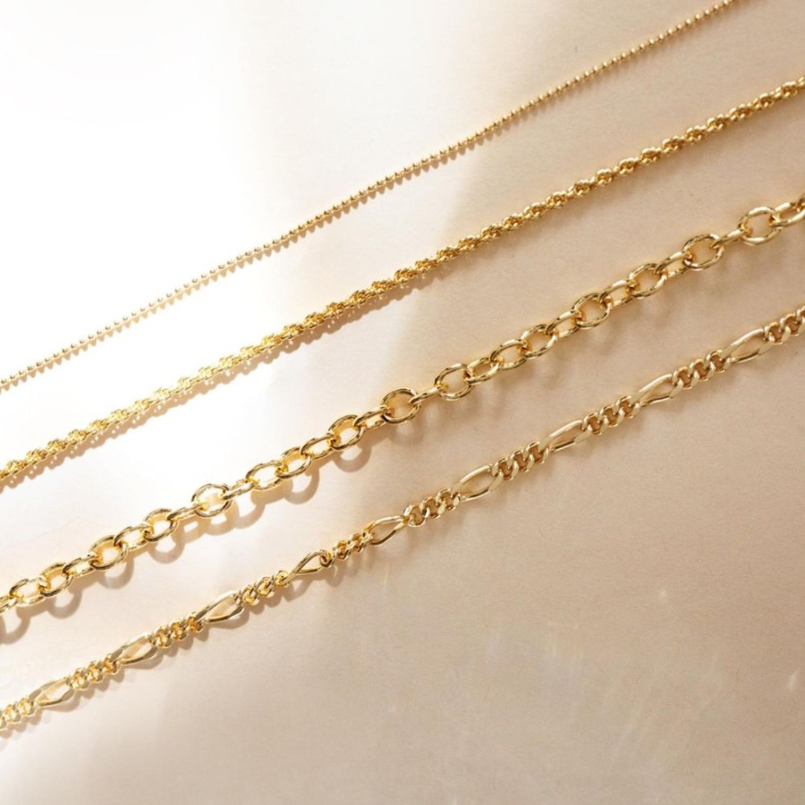 Collares noa joyas | Collar Thin Ball Bano De Oro