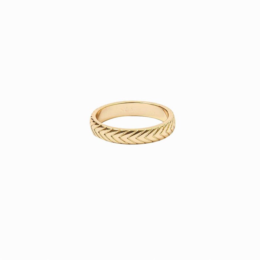 Anillos noa joyas | Anillo Rhia Bano De Oro