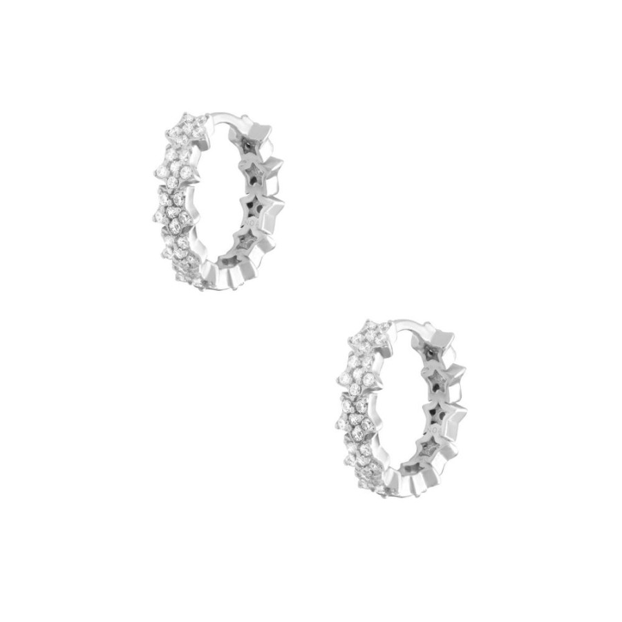 Aros noa joyas | Argollas Star Dain Plata