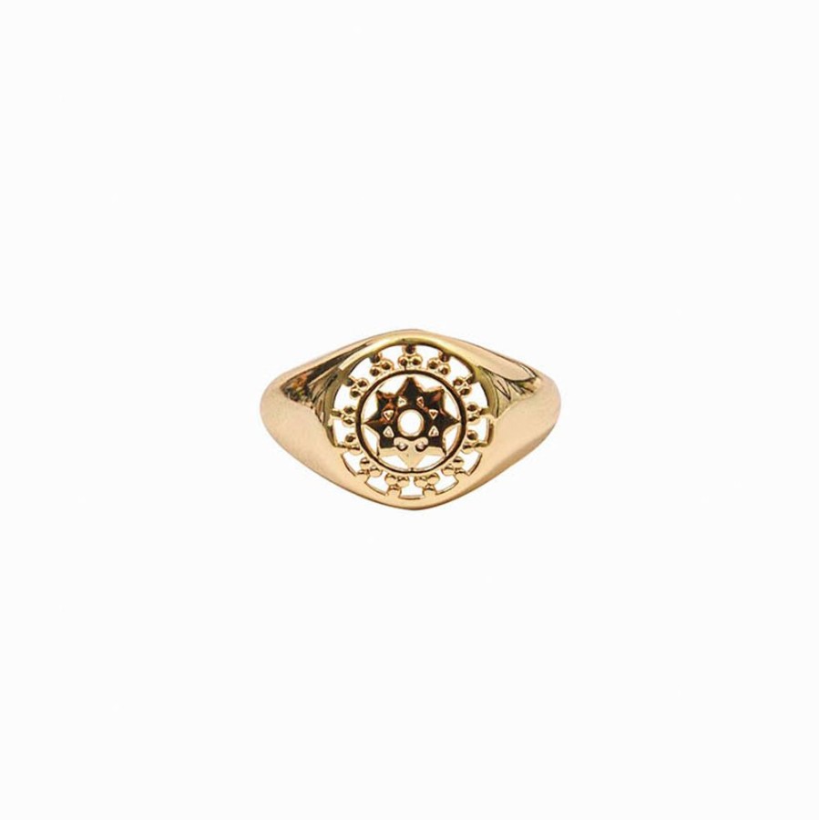 Anillos noa joyas | Anillo Mandala Bano De Oro