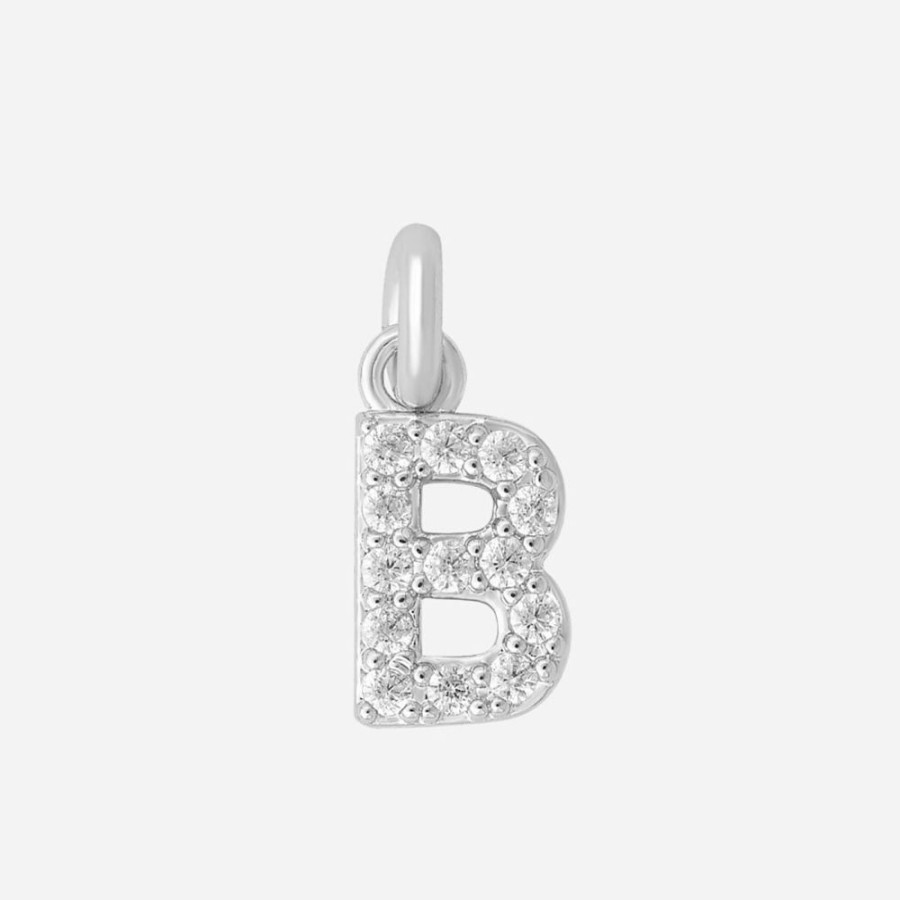 Collares noa joyas | Charm Letra B Plata