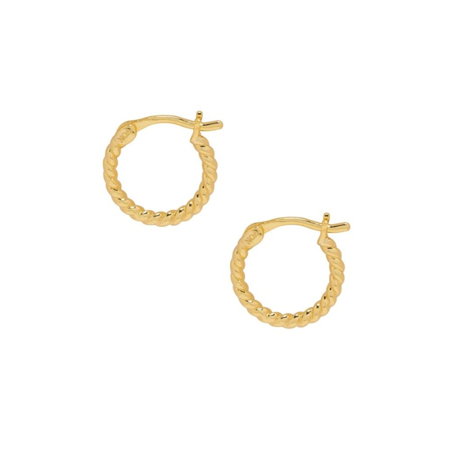 Aros noa joyas | Argollas Gira Bano De Oro