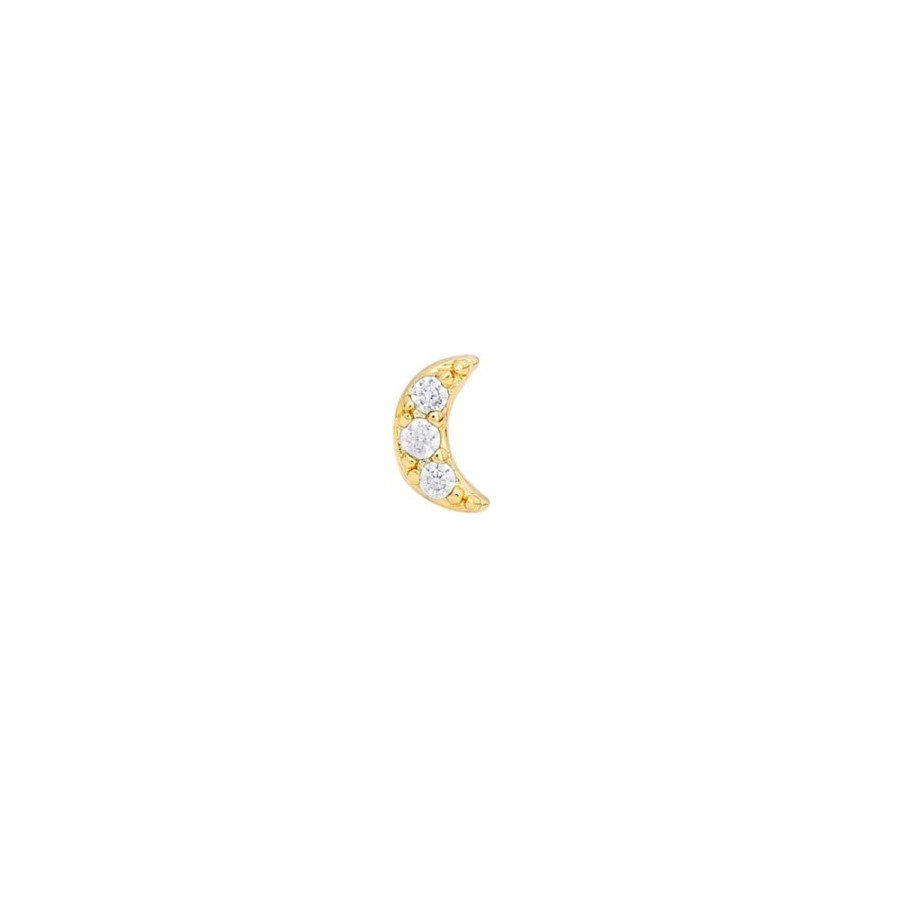 Aros noa joyas | Piercing Luna Bali Bano De Oro