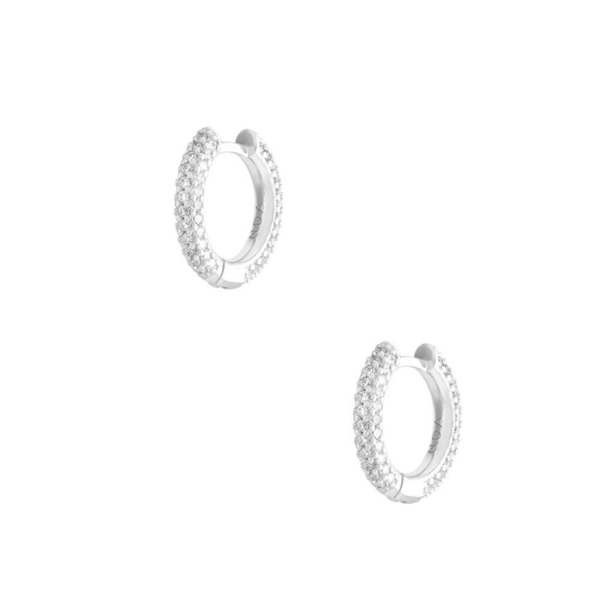 Aros noa joyas | Argollas Luz Plata