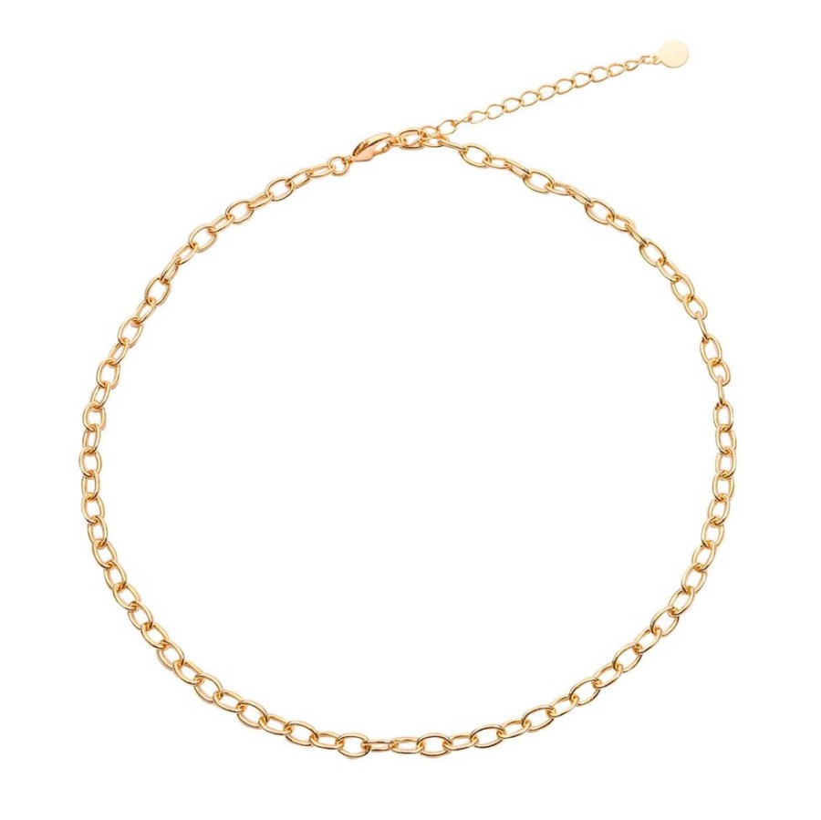 Collares noa joyas | Chocker Circle Bano De Oro