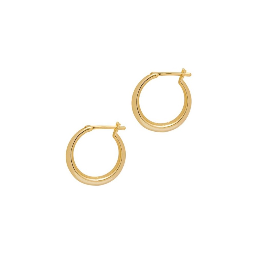 Aros noa joyas | Argollas Maria 22Mm Bano De Oro