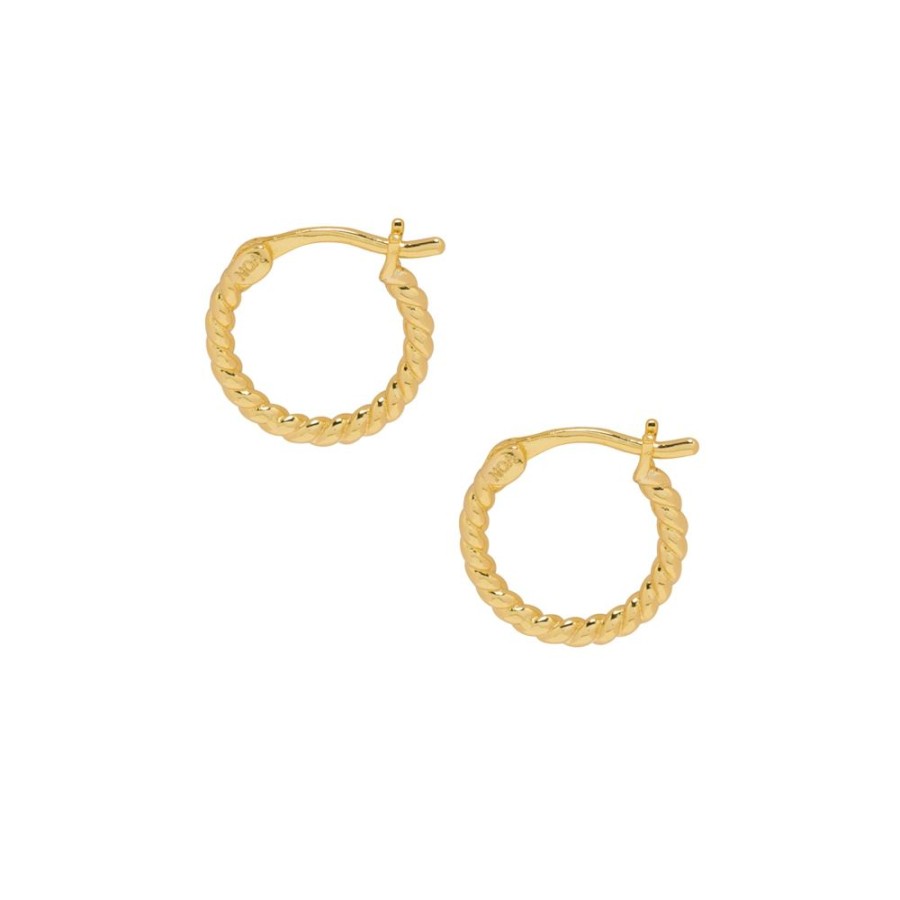 Aros noa joyas | Argollas Gira Bano De Oro