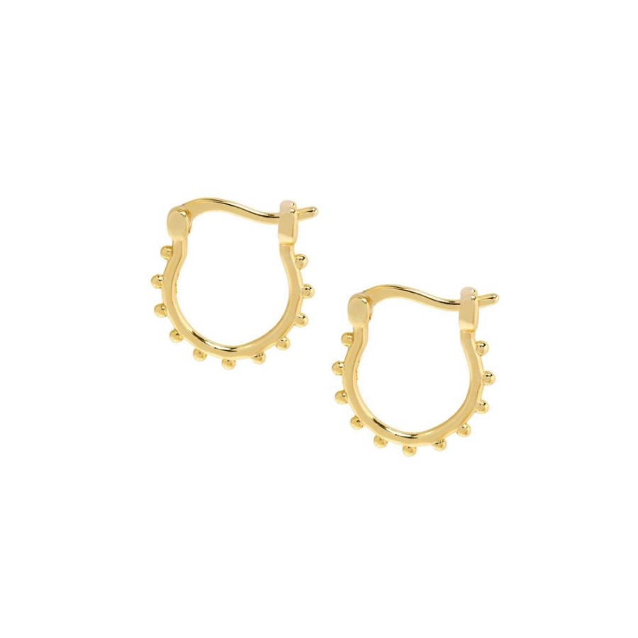 Aros noa joyas | Argollas Cheer Bano De Oro