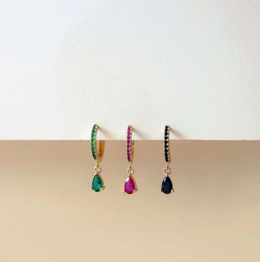 Aros noa joyas | Piercing Rose Drop Bano De Oro