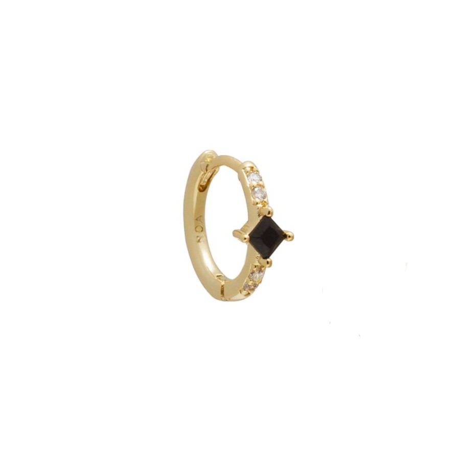 Aros noa joyas | Piercing Black Mia Bano De Oro