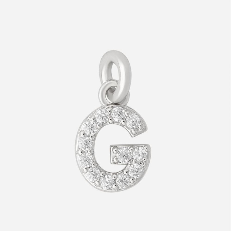 Collares noa joyas | Charm Letra G Plata