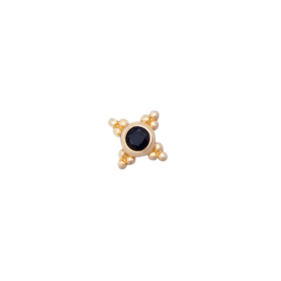 Aros noa joyas | Piercing Black May Bano De Oro