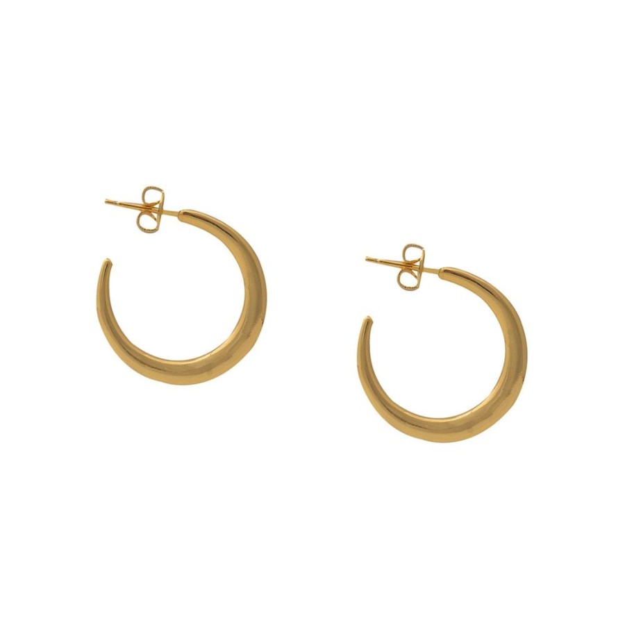 Aros noa joyas | Argollas Mona Bano De Oro