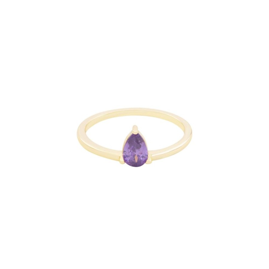 Anillos noa joyas | Anillo Violet May Bano De Oro