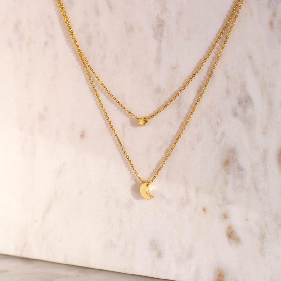 Collares noa joyas | Collar Double Jazz Bano De Oro