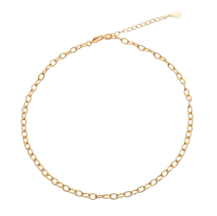 Collares noa joyas | Chocker Circle Bano De Oro