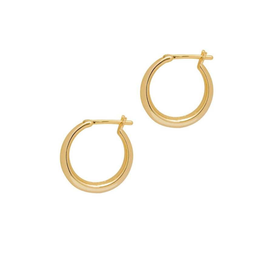 Aros noa joyas | Argollas Maria 20Mm Bano De Oro