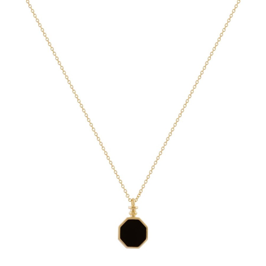 Collares noa joyas | Collar Black Dali Bano De Oro