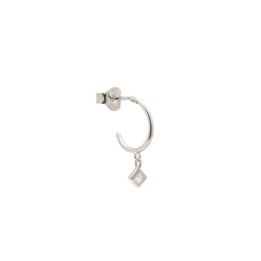 Aros noa joyas | Piercing Rombos Plata