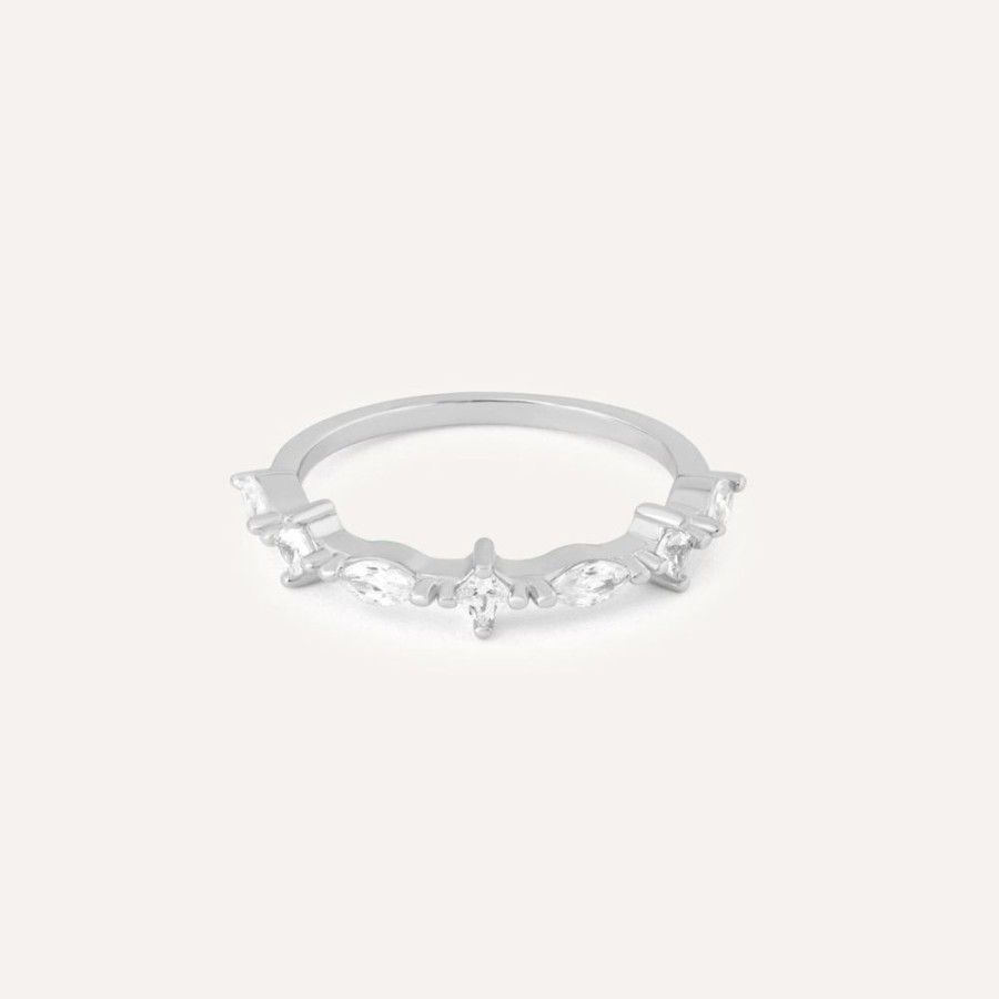 Anillos noa joyas | Anillo Blanc Plata