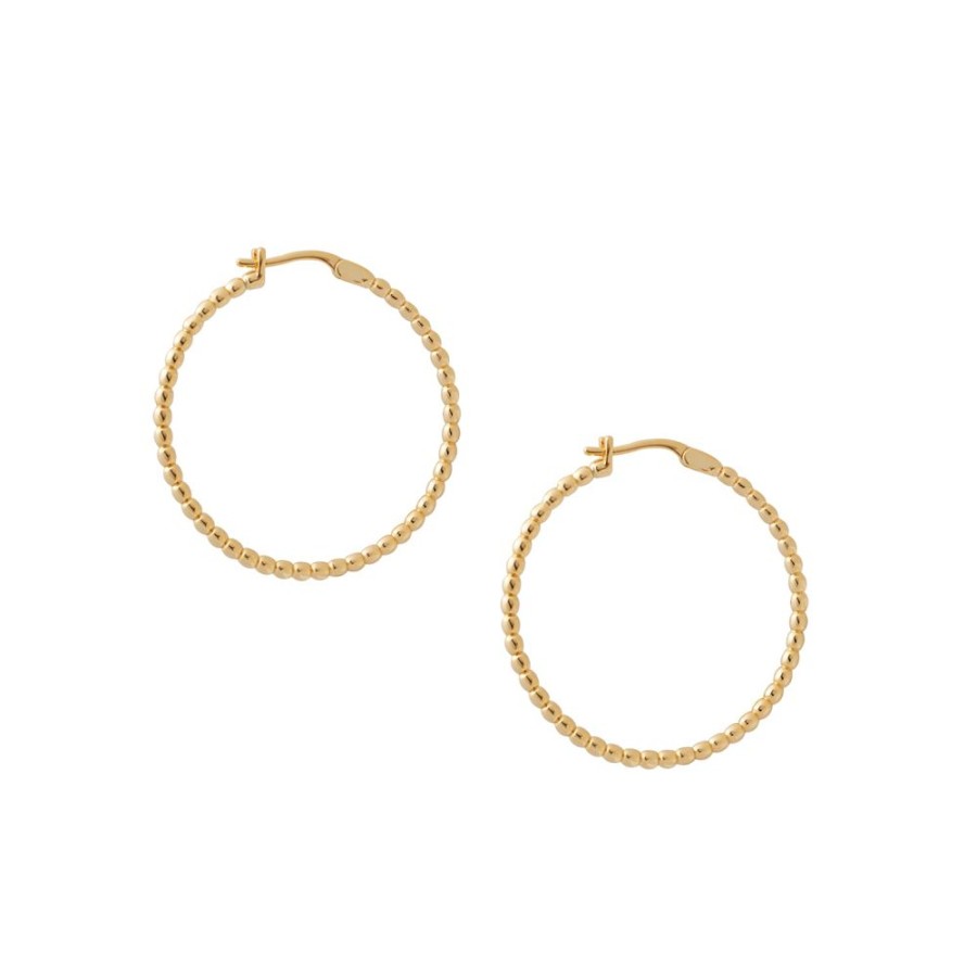 Aros noa joyas | Argollas Dalia Bano De Oro