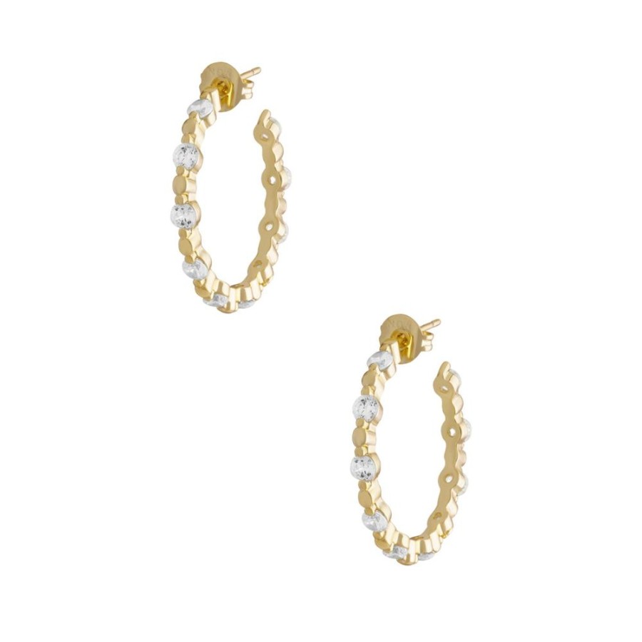 Aros noa joyas | Argollas Gloss Bano De Oro