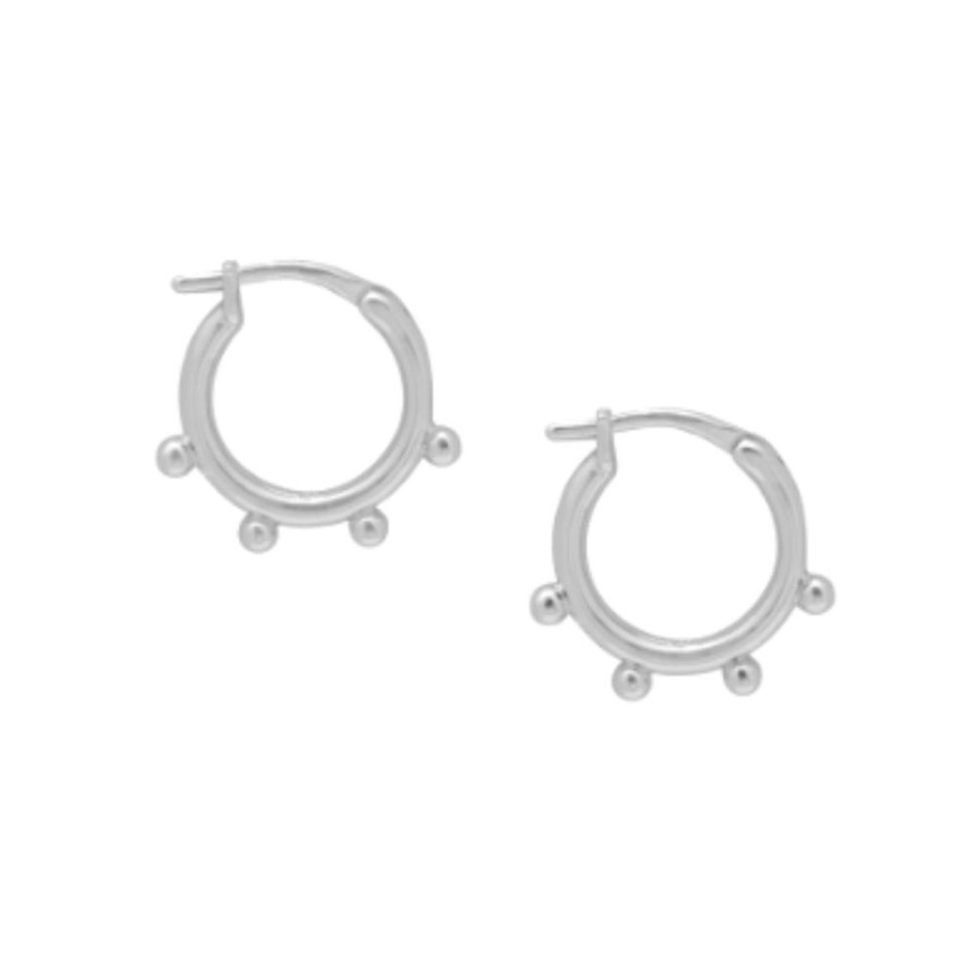 Aros noa joyas | Argollas Maxi Tiny Plata