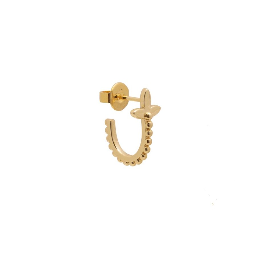 Aros noa joyas | Piercing Flower Bano De Oro