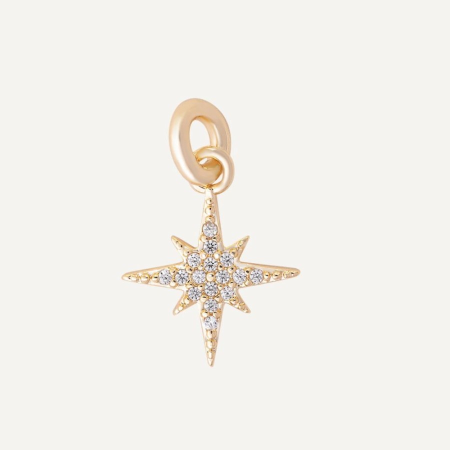 Collares noa joyas | Charm Estrella Madi Bano De Oro