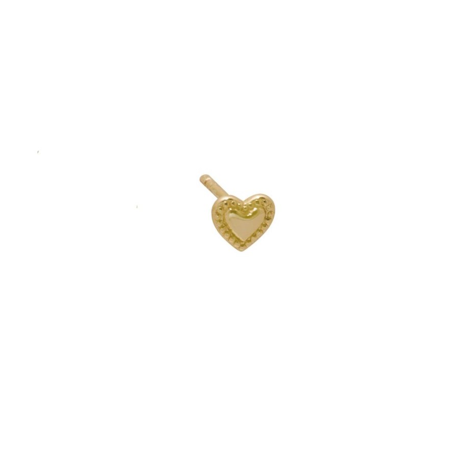 Aros noa joyas | Piercing Heart Bano De Oro