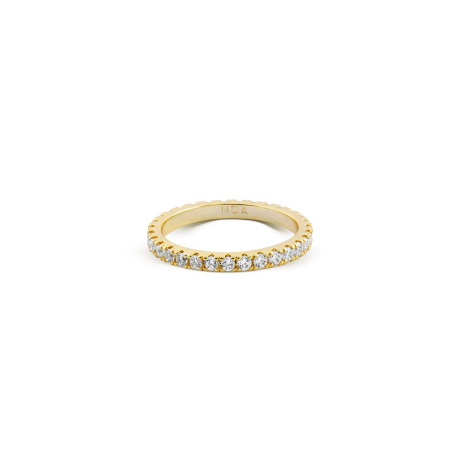 Anillos noa joyas | Anillo Cintillo Bano De Oro