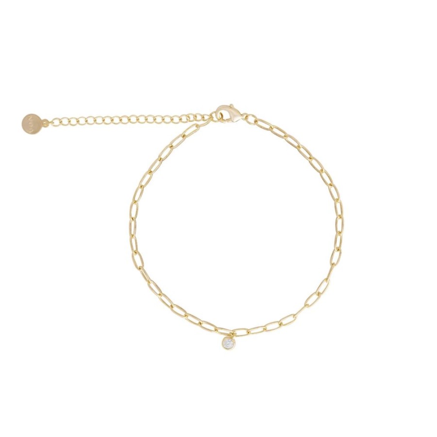 Collares noa joyas | Tobillera Ada Shine Bano De Oro