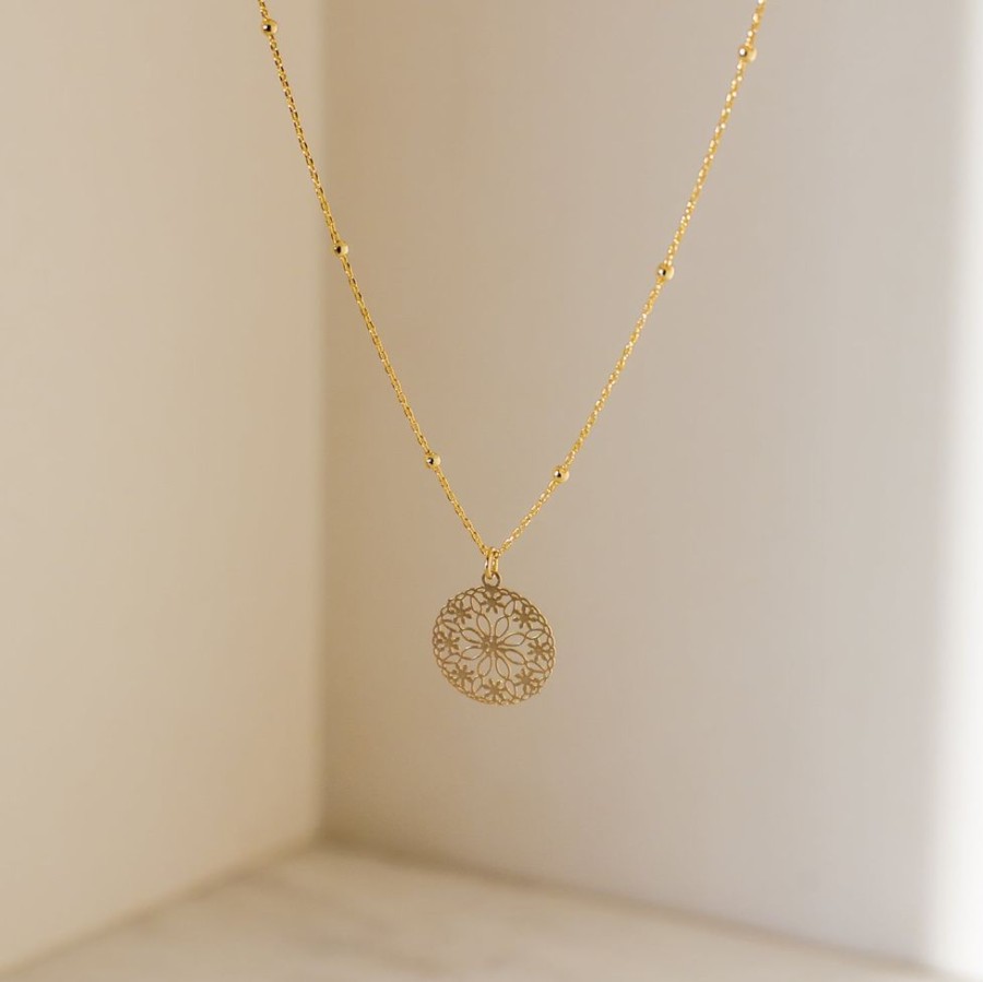 Collares noa joyas | Collar Mandala Key Bano De Oro