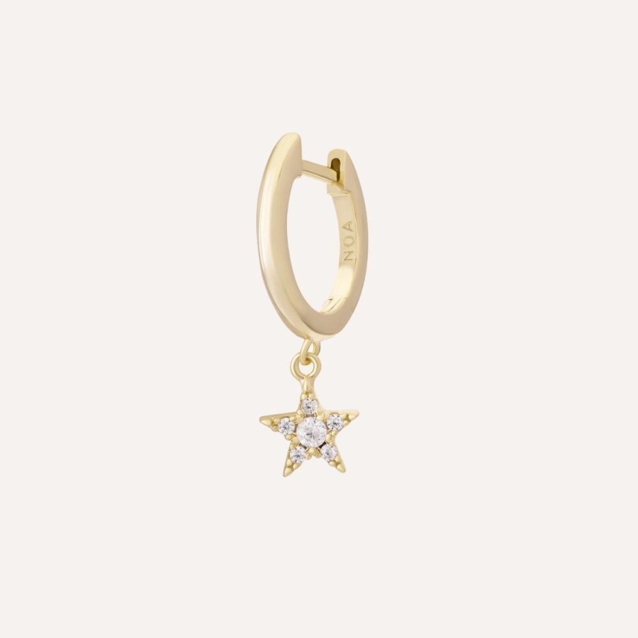 Aros noa joyas | Piercing Shine Star Bano De Oro