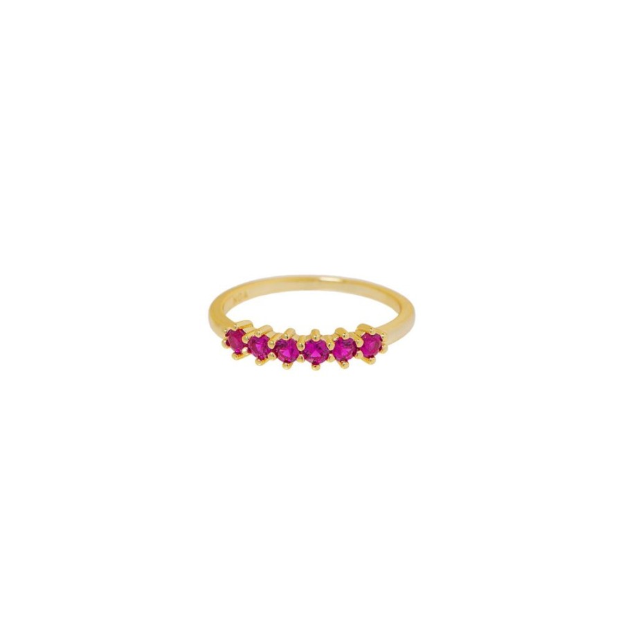 Anillos noa joyas | Anillo Rose Bano De Oro