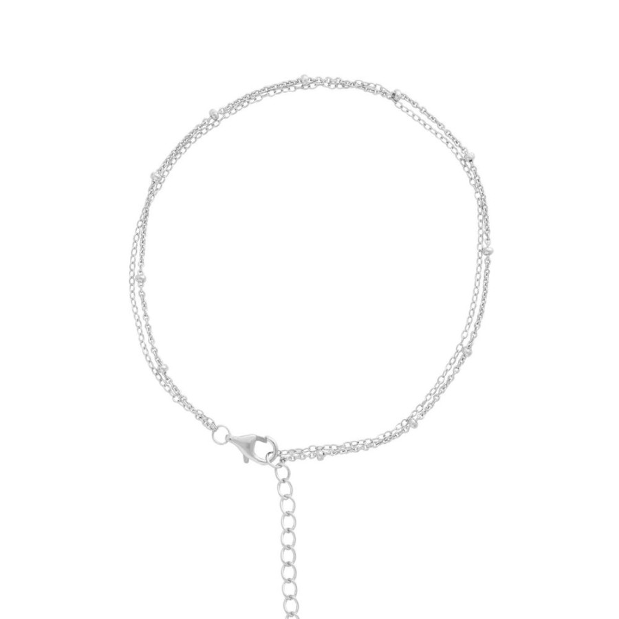 Tobilleras noa joyas | Tobillera Double Plata