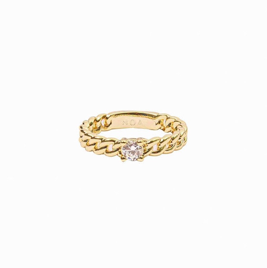 Anillos noa joyas | Anillo Diamond Bano De Oro