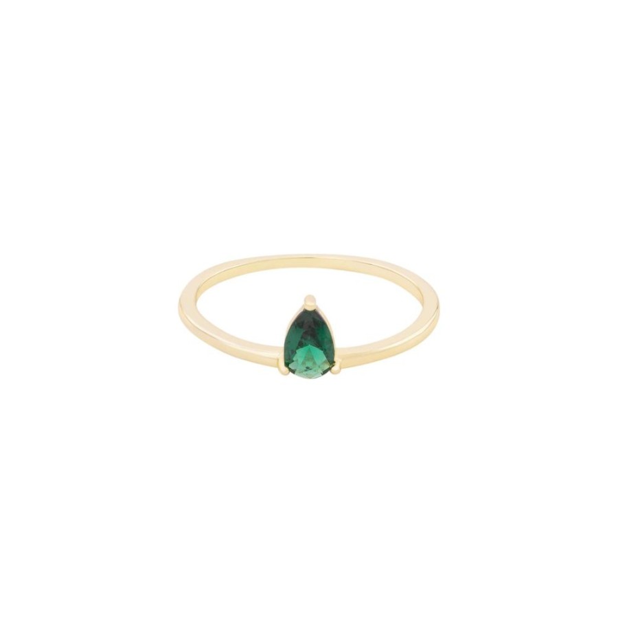 Anillos noa joyas | Anillo Green May Bano De Oro