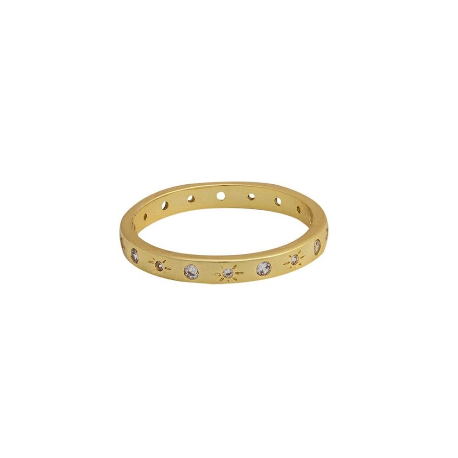 Anillos noa joyas | Anillo Shooting Star Bano De Oro