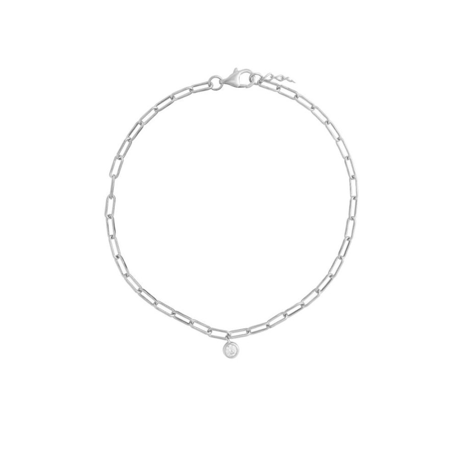 Collares noa joyas | Tobillera Ada Shine Plata