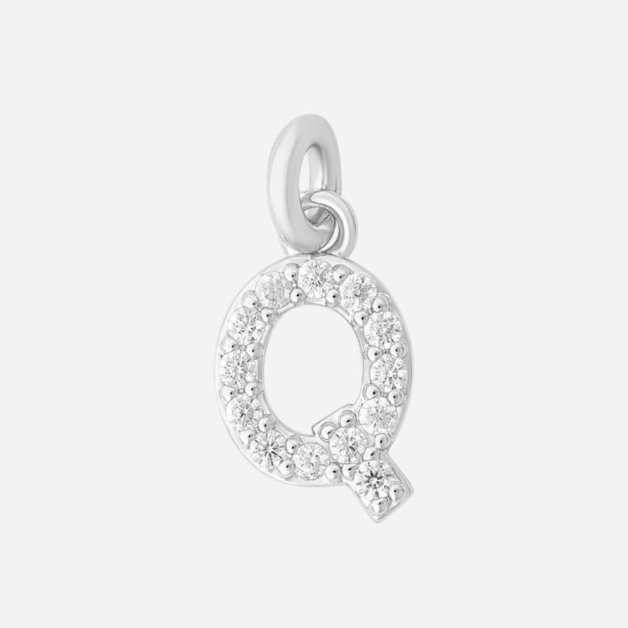 Collares noa joyas | Charm Letra Q Plata