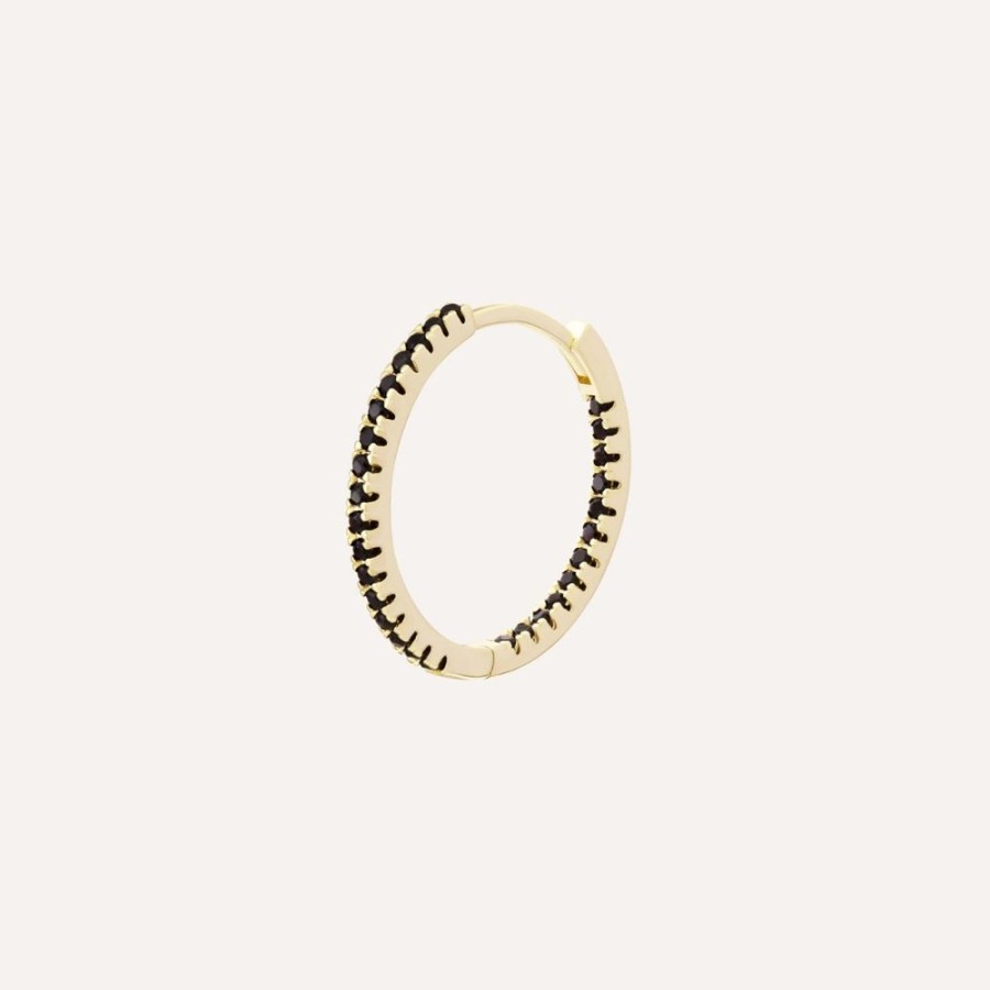 Aros noa joyas | Piercing Black Lia Bano De Oro