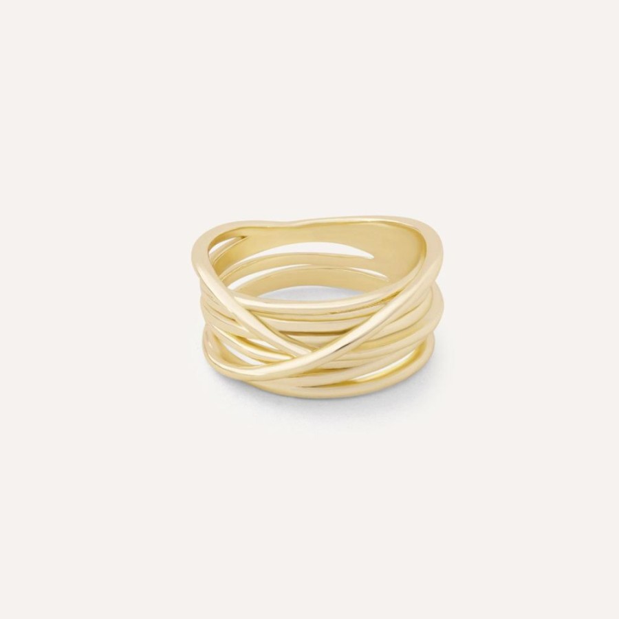 Anillos noa joyas | Anillo Dakota Bano De Oro