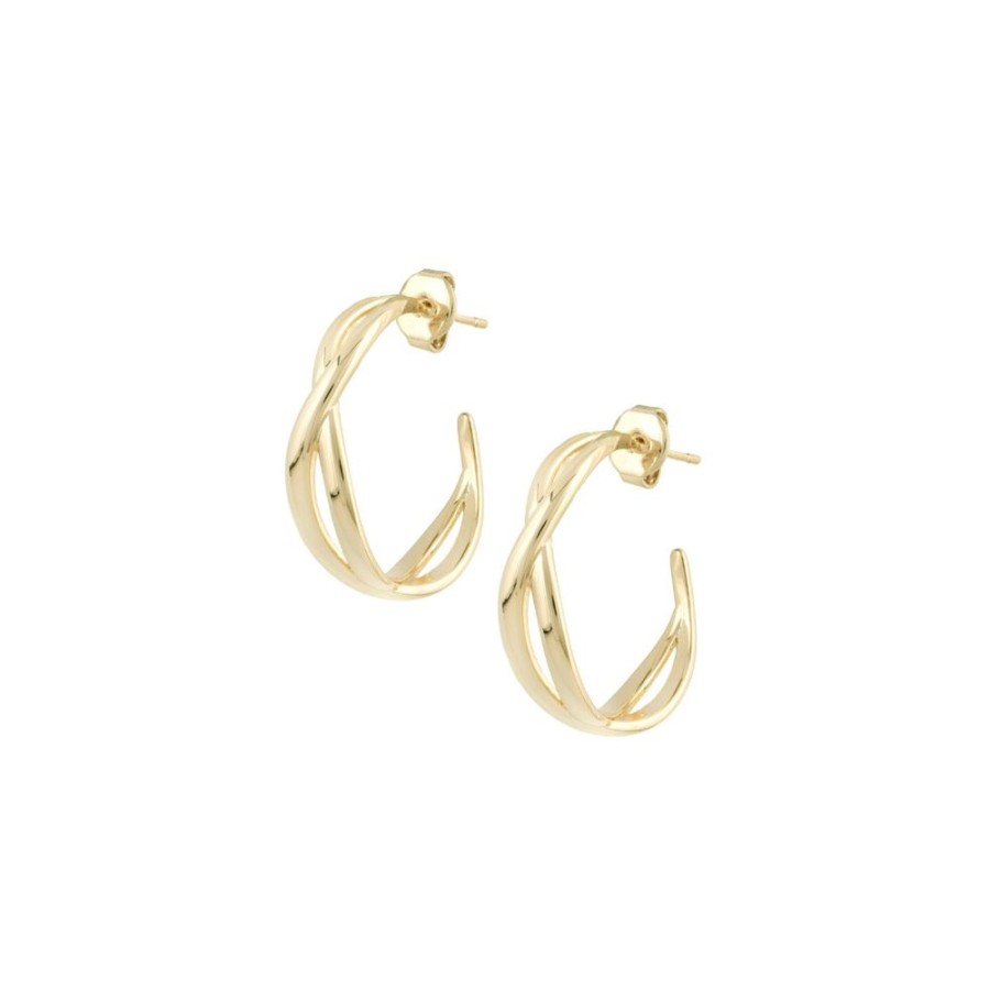 Aros noa joyas | Argollas Missy Bano De Oro