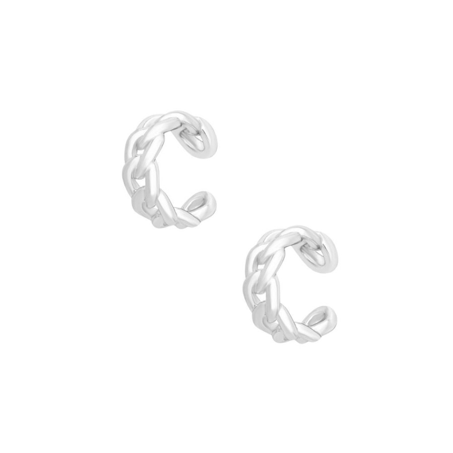 Aros noa joyas | Ear Cuffs Chain Plata