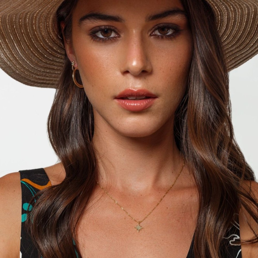 Collares noa joyas | Collar Shooting Star Bano De Oro