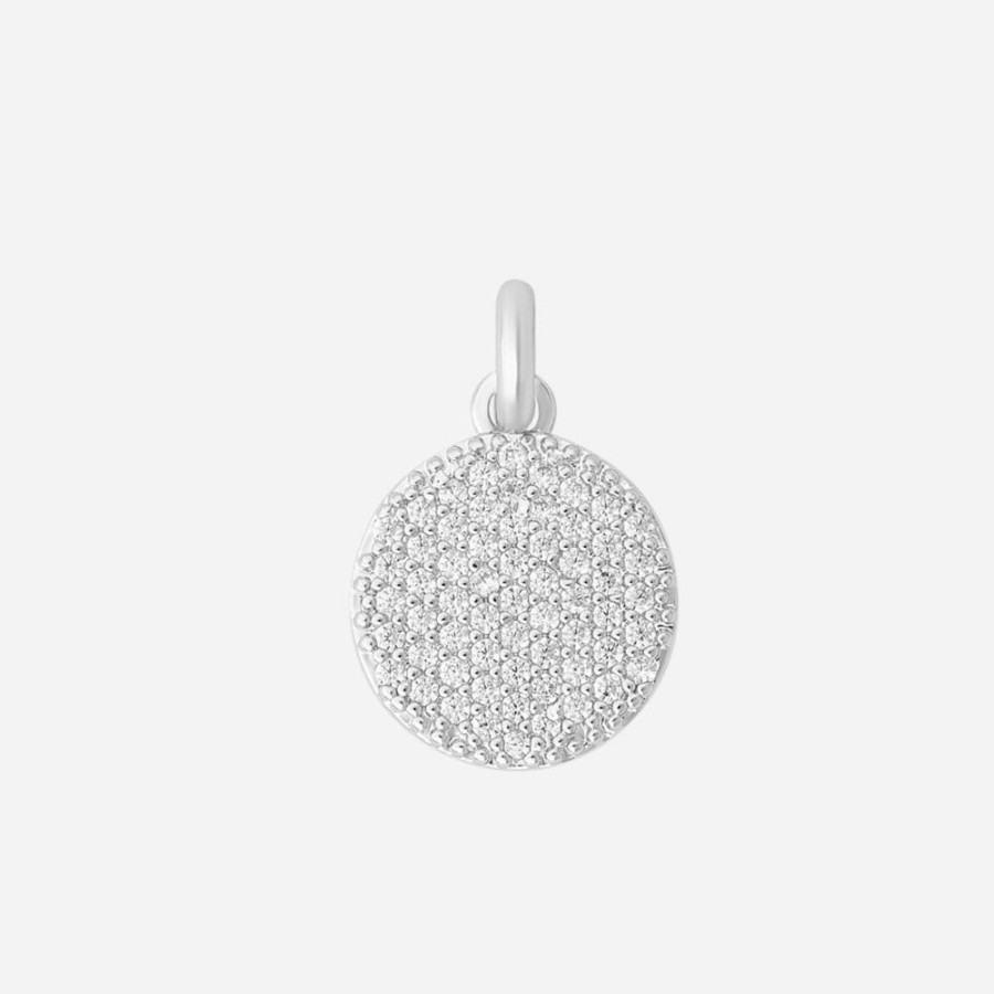 Collares noa joyas | Charm Shine Circle Plata