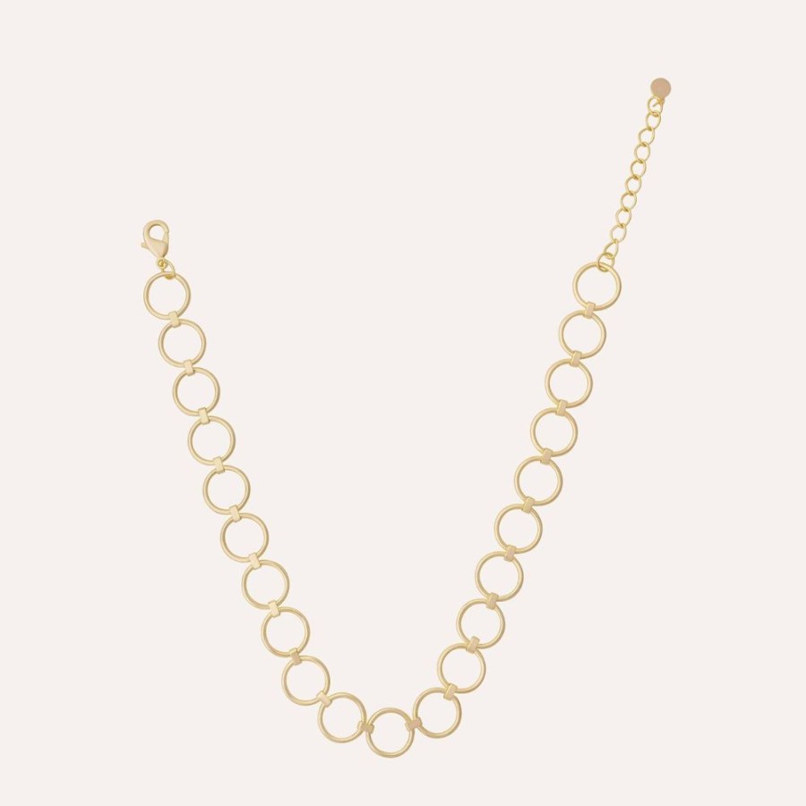 Collares noa joyas | Collar Chocker Lilian Bano De Oro