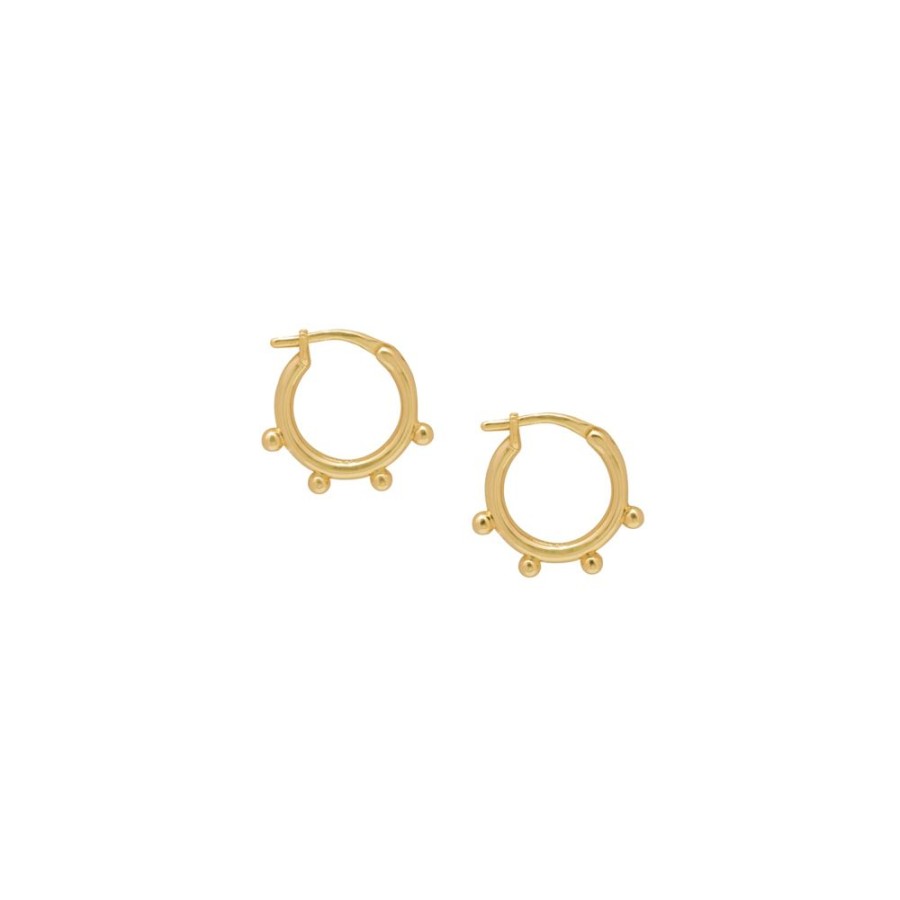 Aros noa joyas | Argollas Tiny Bano De Oro