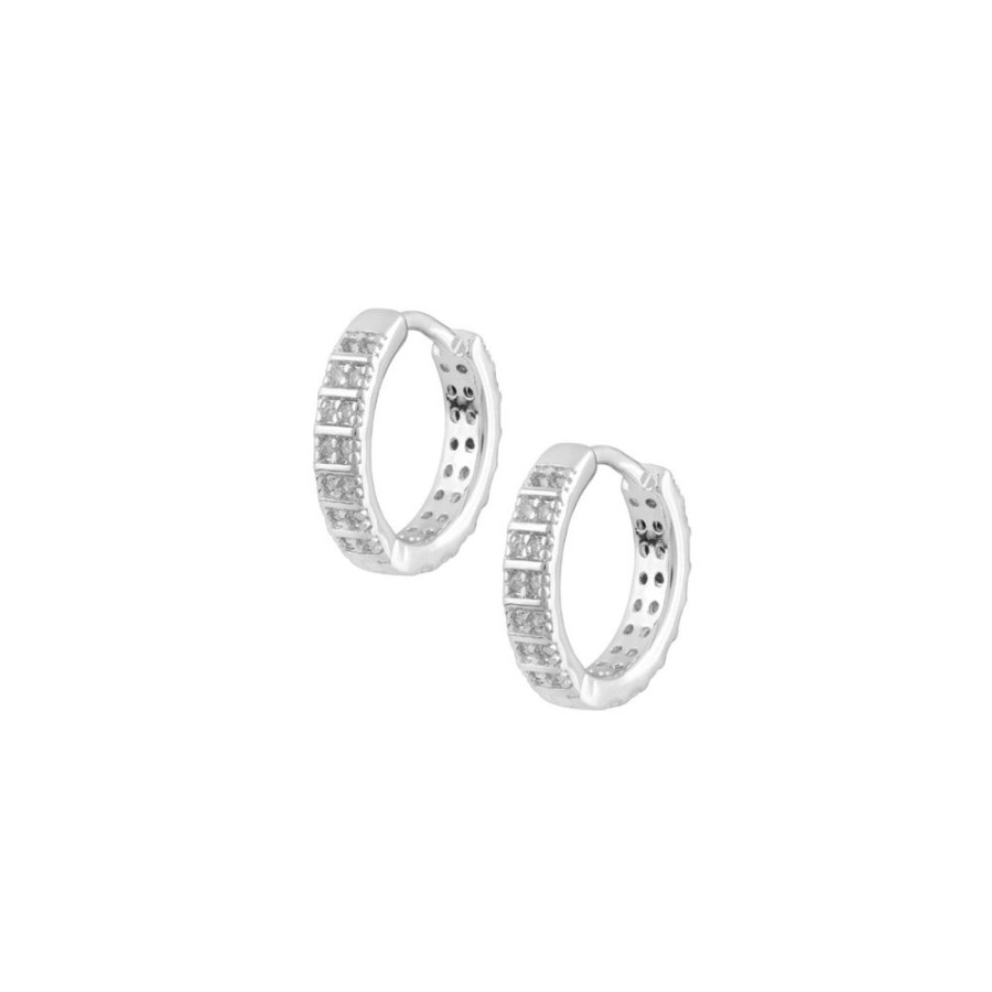 Aros noa joyas | Argollas Bor Plata